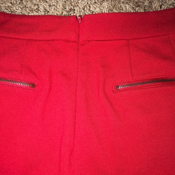 NWOT Boston Proper Skirt Bright Red Mini Chic - Picture 4 of 11